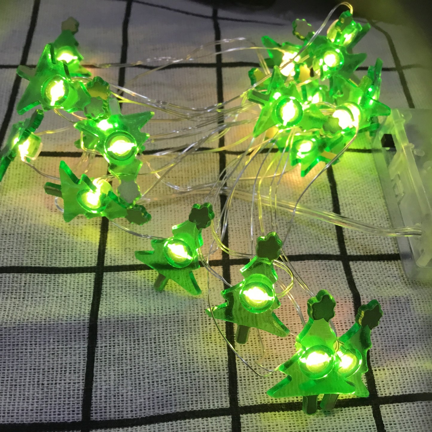 Christmas decoration deer snowman five-pointed star snowflake small cane christmas tree lantern