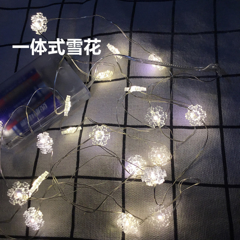 Christmas decoration deer snowman five-pointed star snowflake small cane christmas tree lantern
