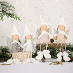 Christmas Creative New Christmas Decoration Supplies Fluffy Wings Girl Pendant Little Angel Pendant Pendant