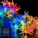 Outdoor Christmas Decoration Lights 20 LEDs 30 LEDs 50 LED Solar Dragonfly String Lights
