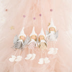 Christmas Creative New Christmas Decoration Supplies Fluffy Wings Girl Pendant Little Angel Pendant Pendant