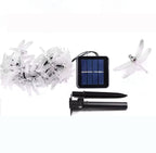 Outdoor Christmas Decoration Lights 20 LEDs 30 LEDs 50 LED Solar Dragonfly String Lights