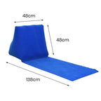 Waterproof Outdoor Inflatable Beach Pillow Triangle Cushion with Beach Mat_11