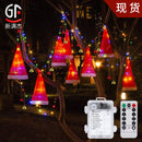 Christmas Decoration Hat 8 Hat 10 Bell Hanging Lighted Glowing Hat