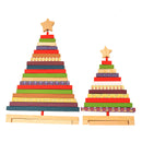 Rotating wooden mini Christmas tree ornaments shop Christmas decoration decorations children Christmas gifts