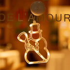 Christmas Decoration Lights Shop Window Ornaments Balcony Window Suction Cup LED Hanging Lights Christmas Lighting Scene Layout