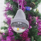 Christmas Decorations Christmas Snowman Children's Toy Plastic Christmas Ball Christmas Pendant Gift One Piece Ribbon