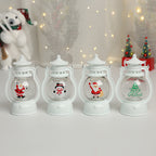 Christmas decoration gift LED portable small oil lamp night light simulation horse lantern Christmas desktop decoration