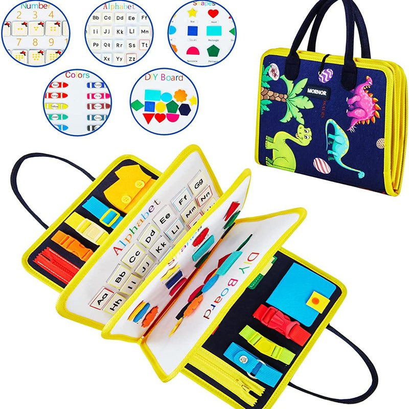 New Felt Busy Board Children's Early Education Educational Toys Felt Learning Dressing Board Early Childhood Education Teaching Aids